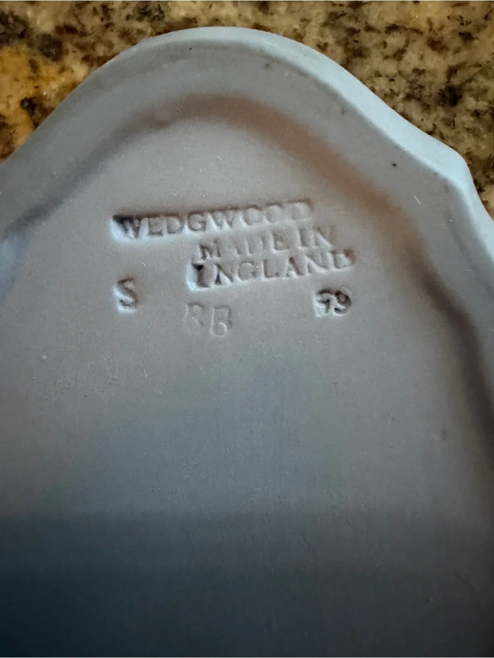 Wedgwood Blue Jasperware Oval Dish with White Relief